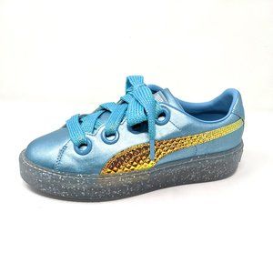 puma silver glitter sneakers